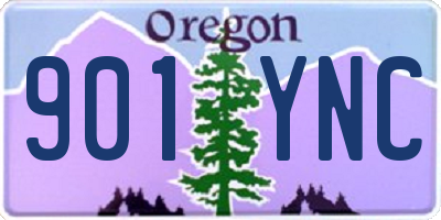 OR license plate 901YNC