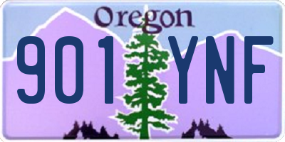 OR license plate 901YNF