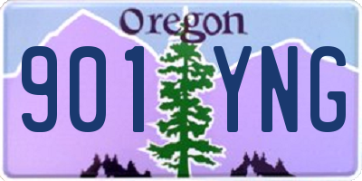 OR license plate 901YNG