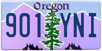 OR license plate 901YNI