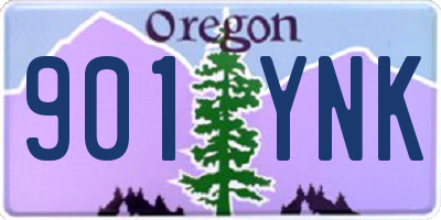 OR license plate 901YNK