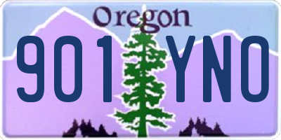 OR license plate 901YNO
