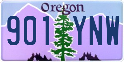 OR license plate 901YNW