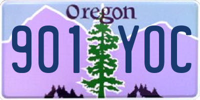 OR license plate 901YOC