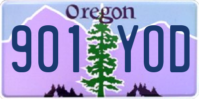 OR license plate 901YOD