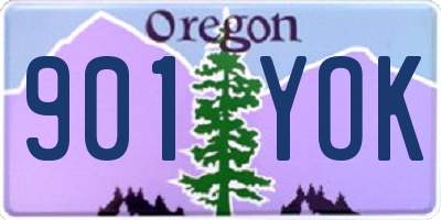 OR license plate 901YOK
