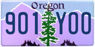 OR license plate 901YOO