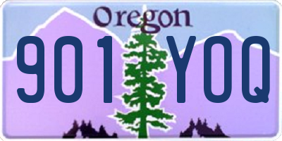 OR license plate 901YOQ