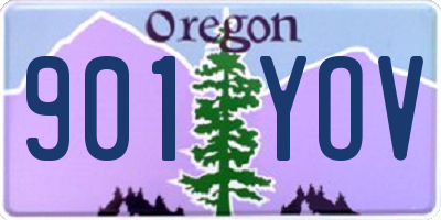 OR license plate 901YOV