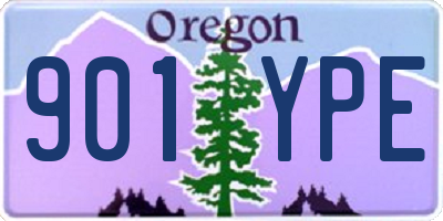 OR license plate 901YPE