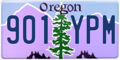 OR license plate 901YPM