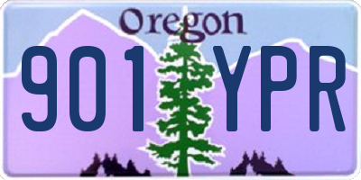 OR license plate 901YPR