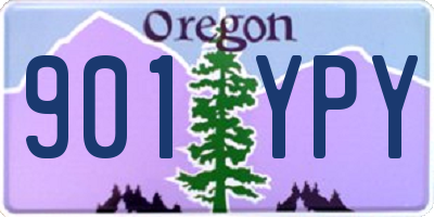 OR license plate 901YPY