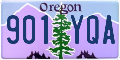 OR license plate 901YQA
