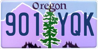 OR license plate 901YQK