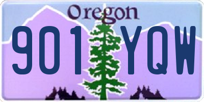 OR license plate 901YQW