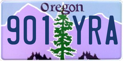 OR license plate 901YRA