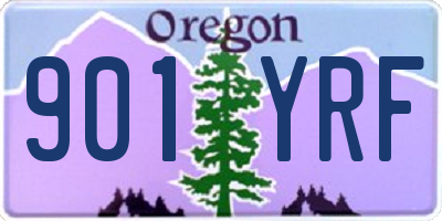 OR license plate 901YRF