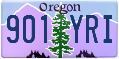 OR license plate 901YRI