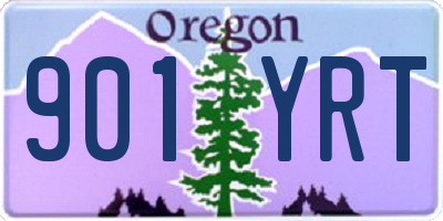 OR license plate 901YRT