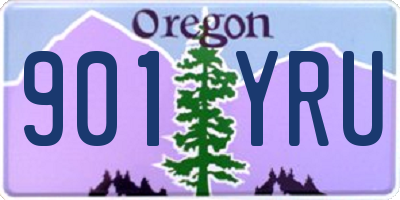 OR license plate 901YRU