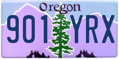 OR license plate 901YRX
