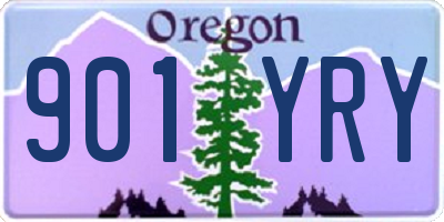 OR license plate 901YRY