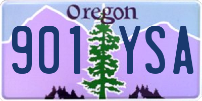 OR license plate 901YSA