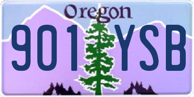 OR license plate 901YSB
