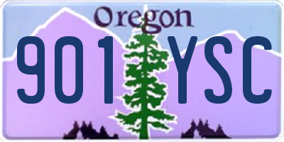 OR license plate 901YSC