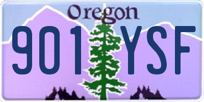 OR license plate 901YSF