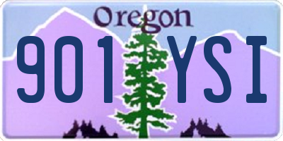 OR license plate 901YSI