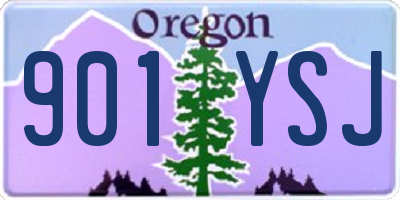 OR license plate 901YSJ