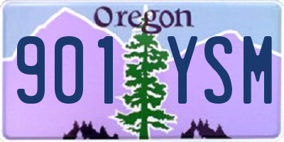 OR license plate 901YSM