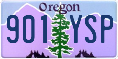 OR license plate 901YSP