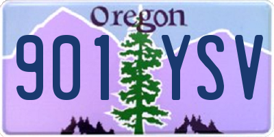 OR license plate 901YSV