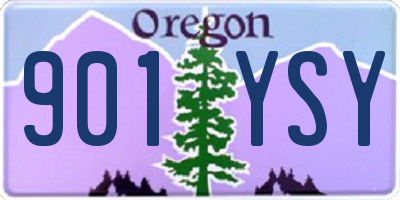 OR license plate 901YSY