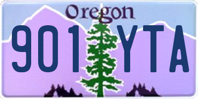 OR license plate 901YTA