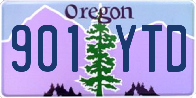 OR license plate 901YTD