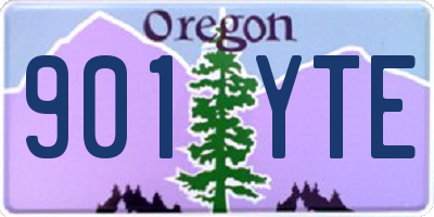 OR license plate 901YTE