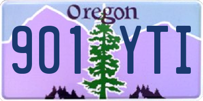 OR license plate 901YTI