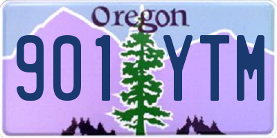 OR license plate 901YTM