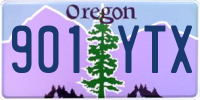 OR license plate 901YTX