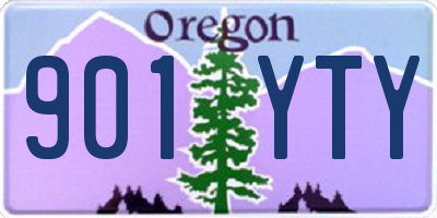 OR license plate 901YTY