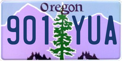 OR license plate 901YUA