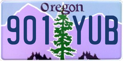 OR license plate 901YUB