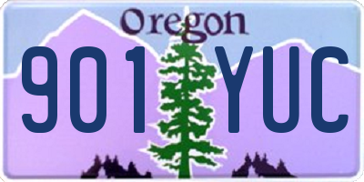 OR license plate 901YUC