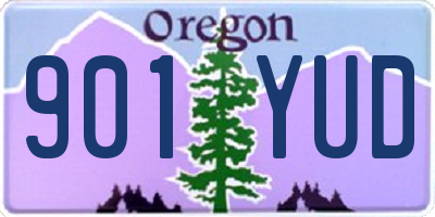 OR license plate 901YUD