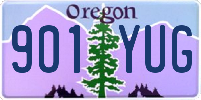 OR license plate 901YUG