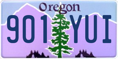 OR license plate 901YUI